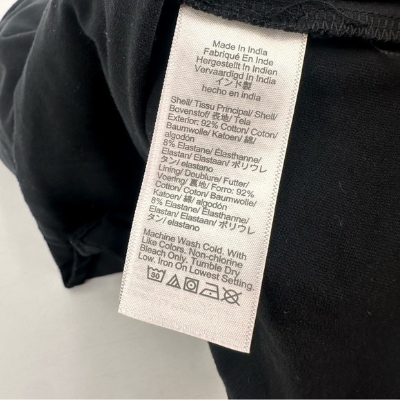 J. Crew 2025 Stretch Cotton Shelf Bra Tank Top Black Large - Picture 4 of 6